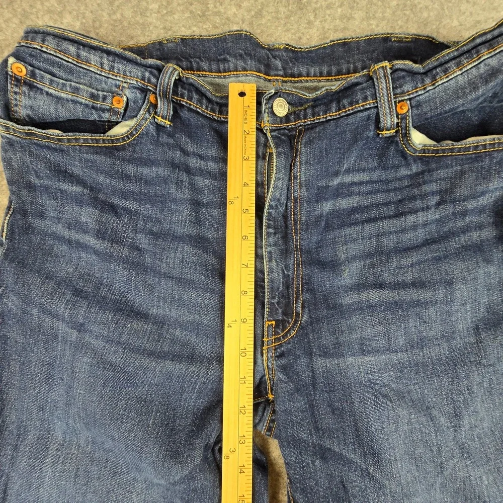Levi's 541 Athletic Taper Mens 40x32 Blue Denim Stretch Jeans Faded